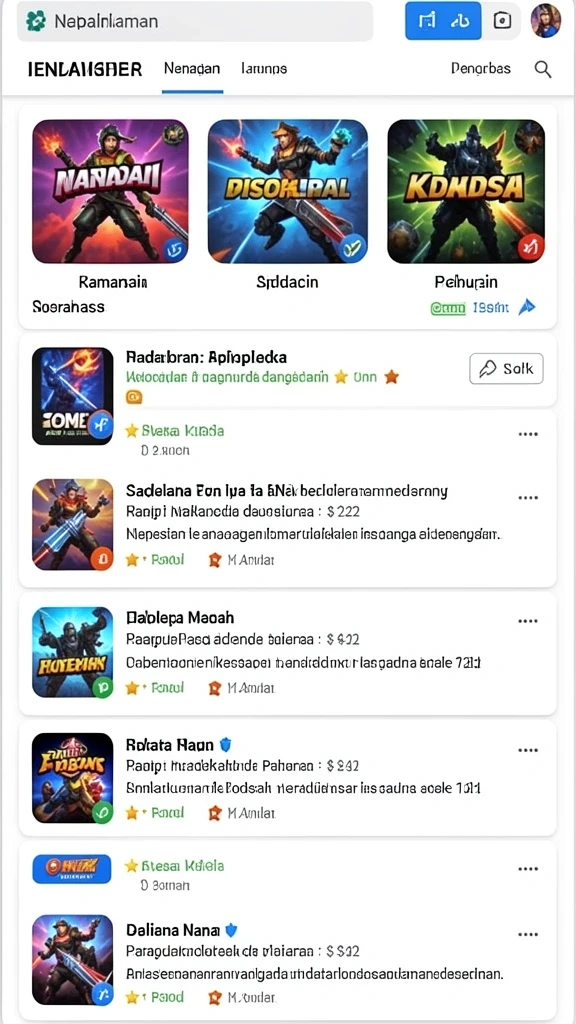 Gameplay yang penuh warna dan menarik.