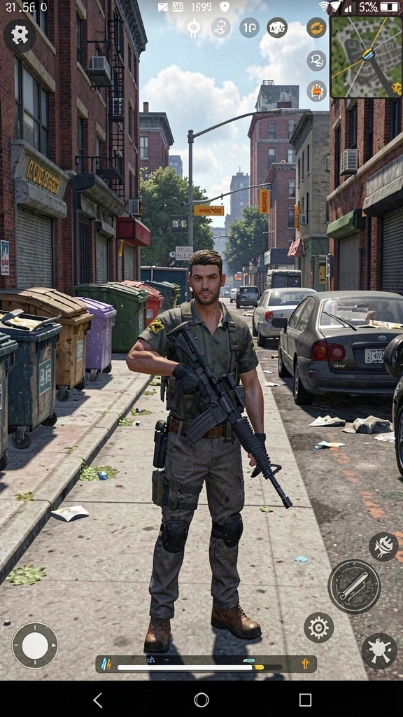 Screenshot menu navigasi aplikasi yang sederhana.