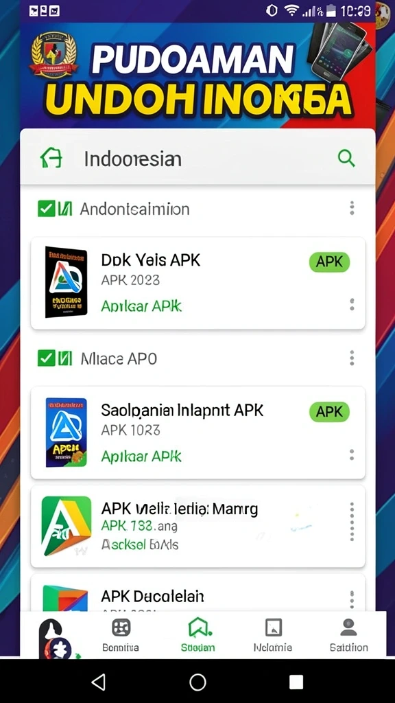 Tampilan awal yang menarik dan mudah dinavigasi.