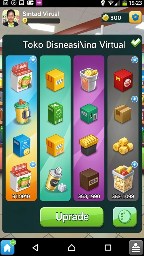 Tampilan awal A7777 dengan menu yang mudah diakses.