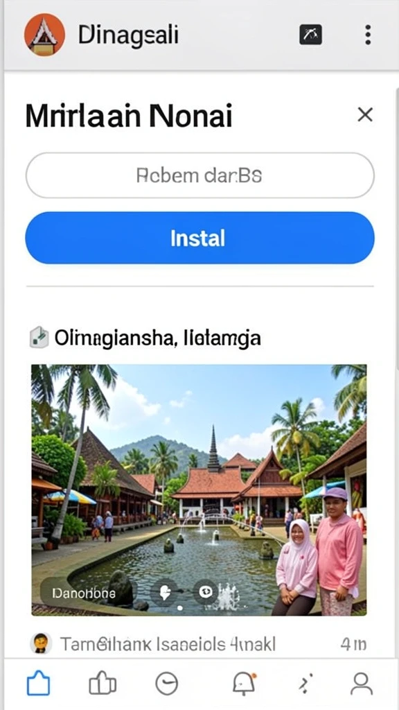 Tampilan antarmuka yang ramah pengguna.