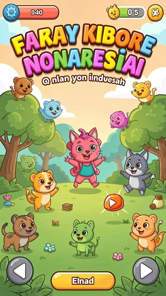 Karakter lucu dan menggemaskan dalam permainan.