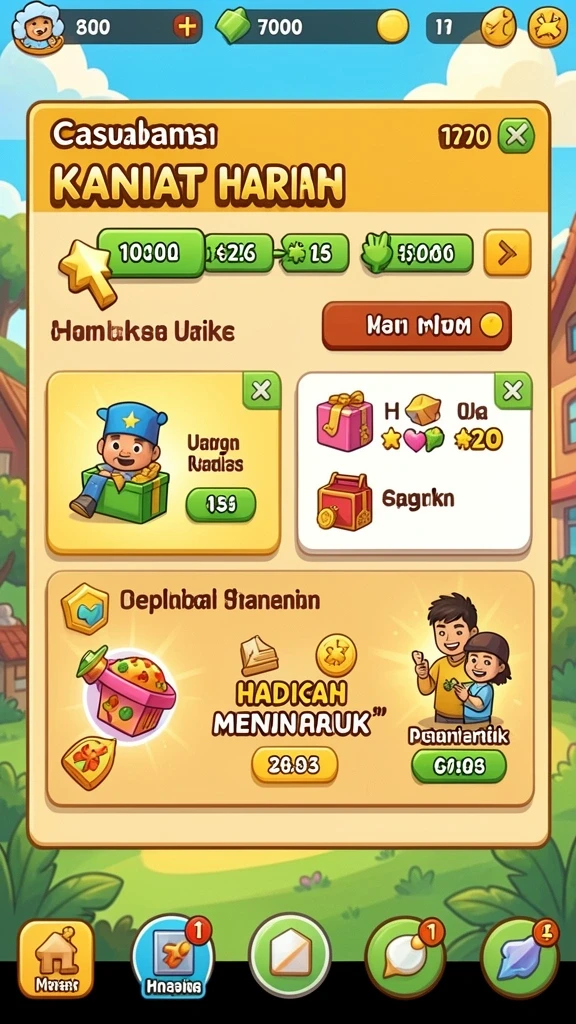 Tampilan utama H03 yang menarik dan ramah pengguna.