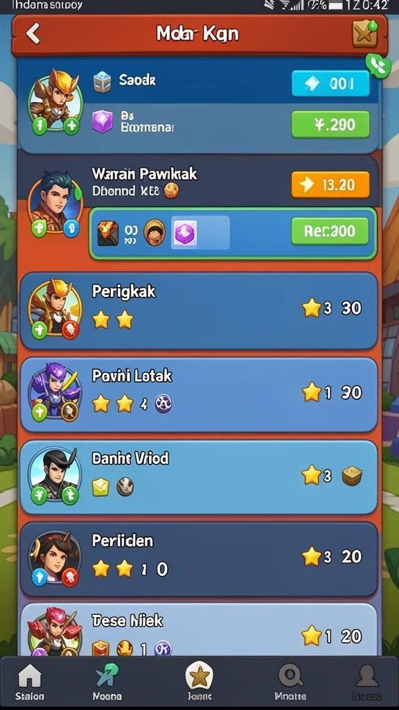 Mode pertarungan yang seru dan menegangkan.