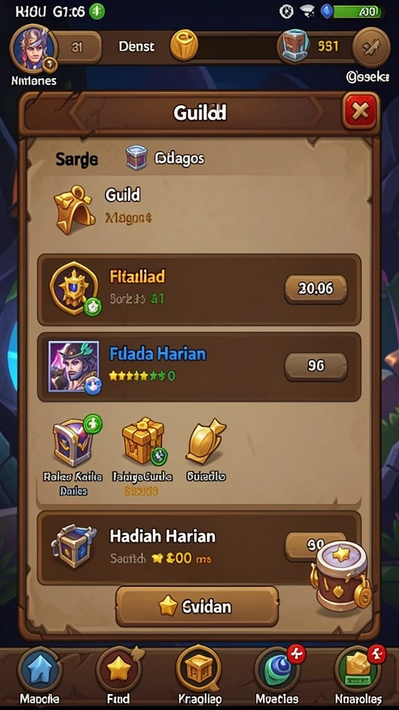 Contoh level dengan tantangan yang menarik.