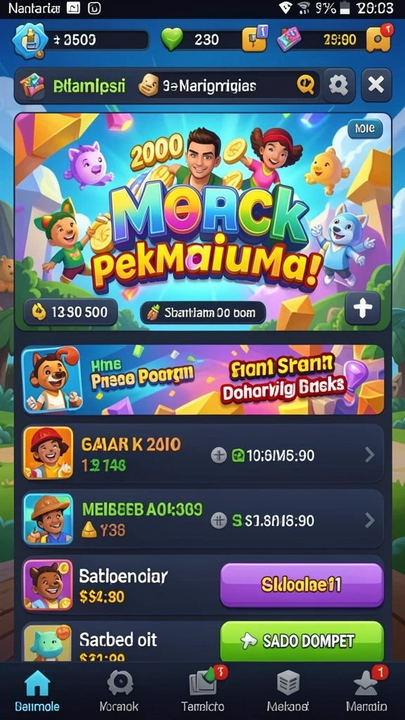Pengalaman bermain yang seru dan menantang.