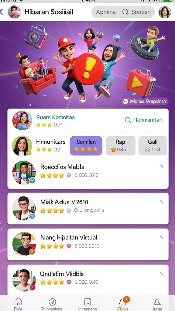 Beragam permainan menarik yang siap dimainkan.