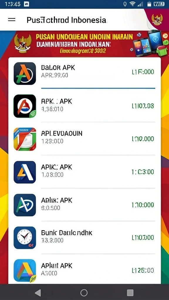 Tampilan menu utama yang menarik dan mudah dinavigasi.
