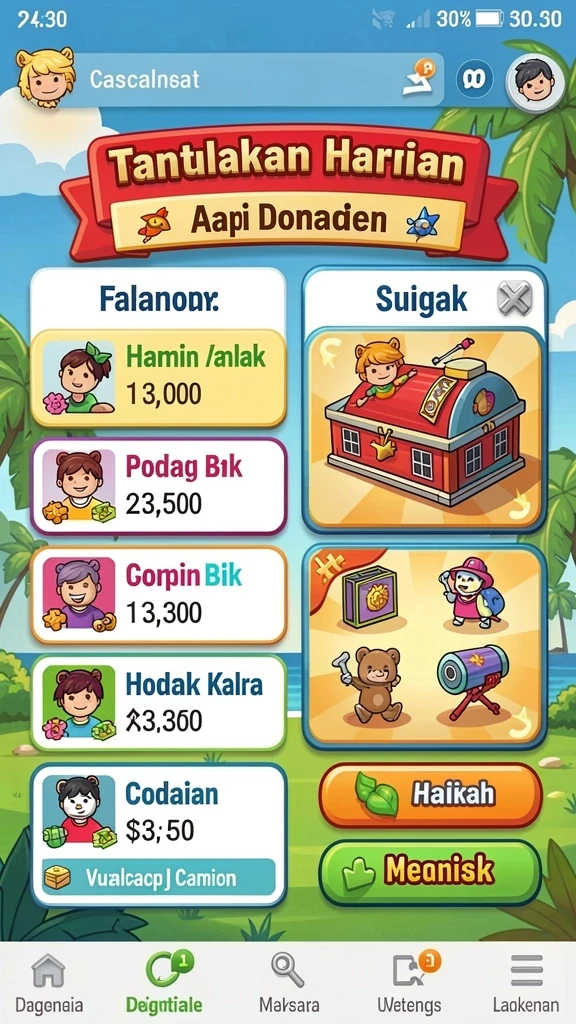 Momen seru dalam mode kompetitif bersama teman.