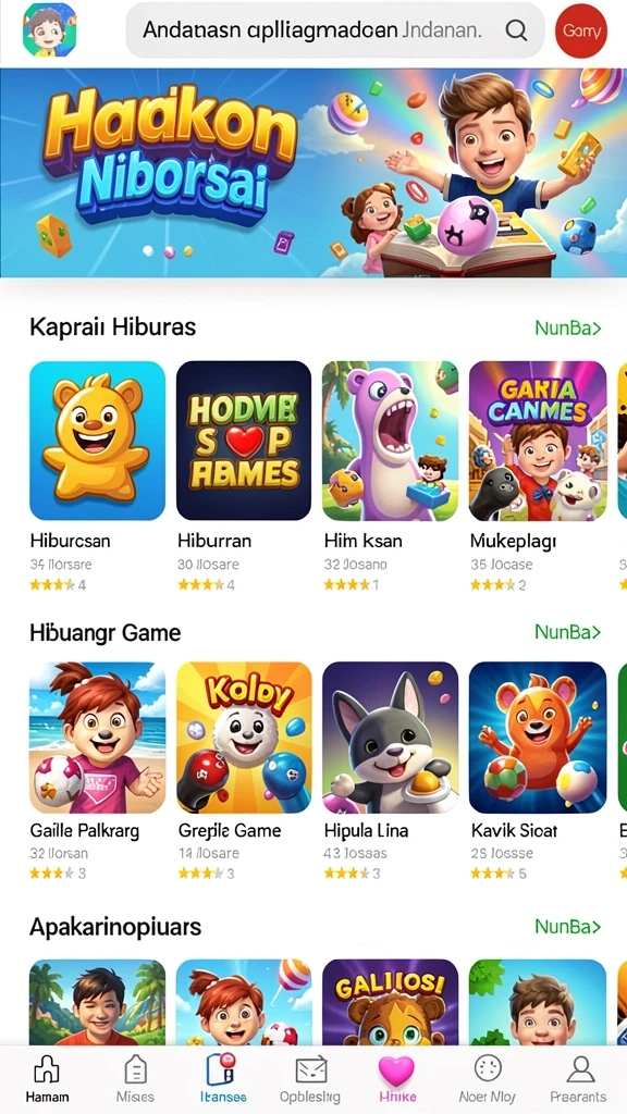 Level menantang untuk setiap pemain.