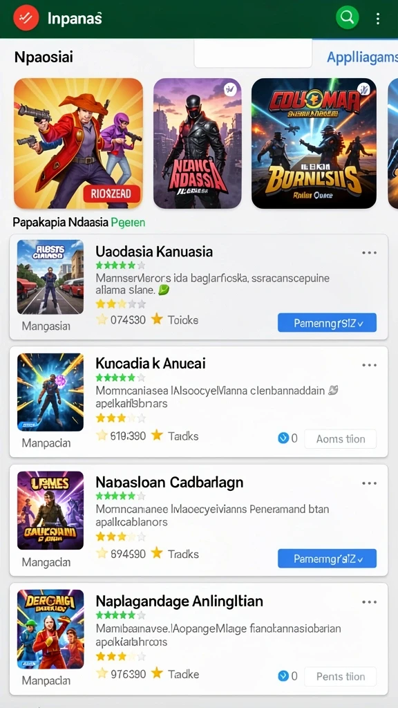 Beragam permainan menarik untuk dinikmati.
