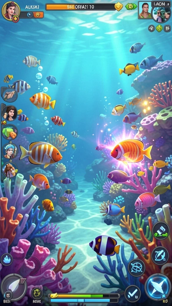 Fitur multiplayer yang memungkinkan interaksi dengan pemain lain.