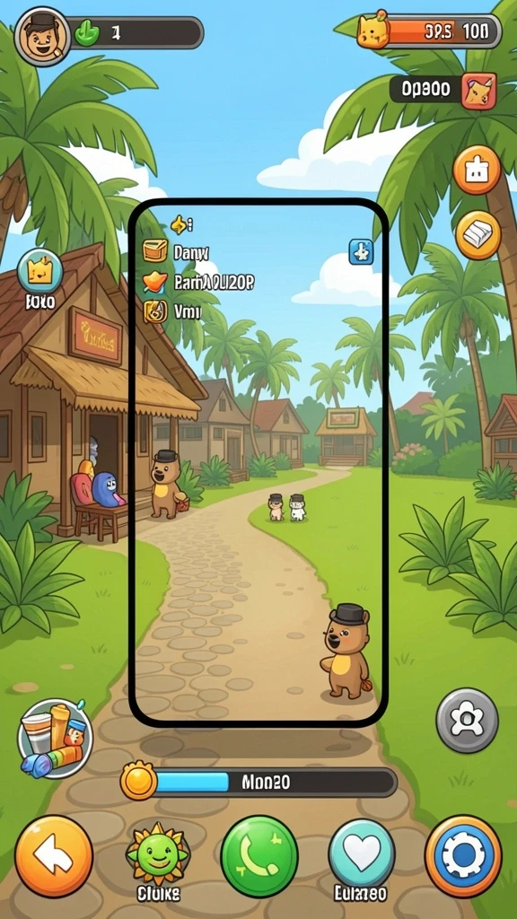 Tampilan grafis yang memukau dalam game.